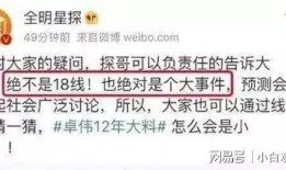 卓伟爆料圈内消息,娱乐圈最新劲爆消息大揭秘